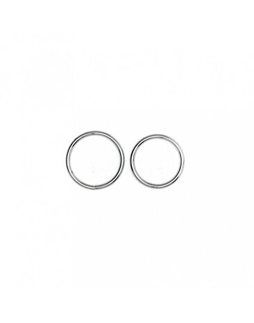 Rimba Bondage Play Cockring Set – 2-teilig | Verchromter Stahl, 6 Größen