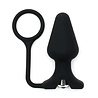 Rimba Bondage Play Rimba – silicone anal plug with vibrator & cock ring | Black, Ø 4.4 cm Rimba Bondage Play Rimba – silicone anal plug with vibrator & cock ring | Black, Ø 4.4 cm