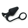 Rimba Bondage Play Rimba – silicone anal plug with vibrator & cock ring | Black, Ø 4.4 cm Rimba Bondage Play Rimba – silicone anal plug with vibrator & cock ring | Black, Ø 4.4 cm