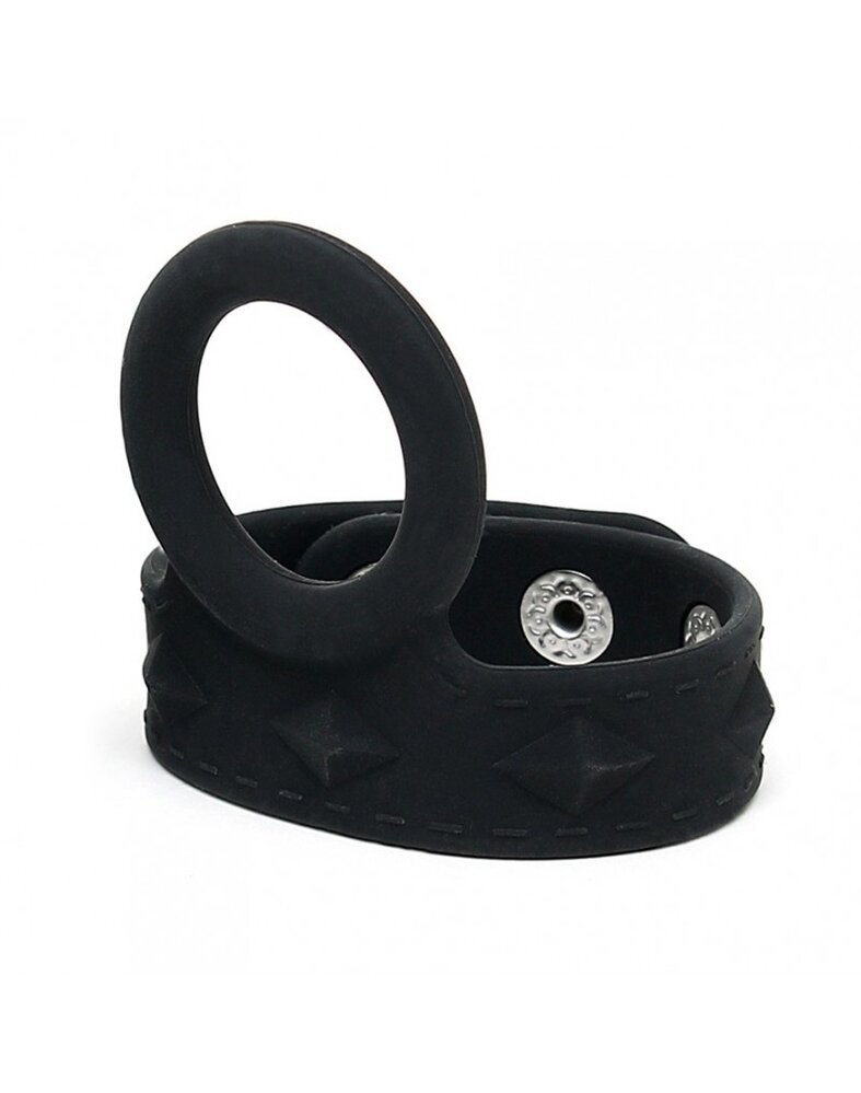 Rimba Bondage Play Rimba Penisbänder mit Cockring – Verstellbar | 2 Größen aus Silikon