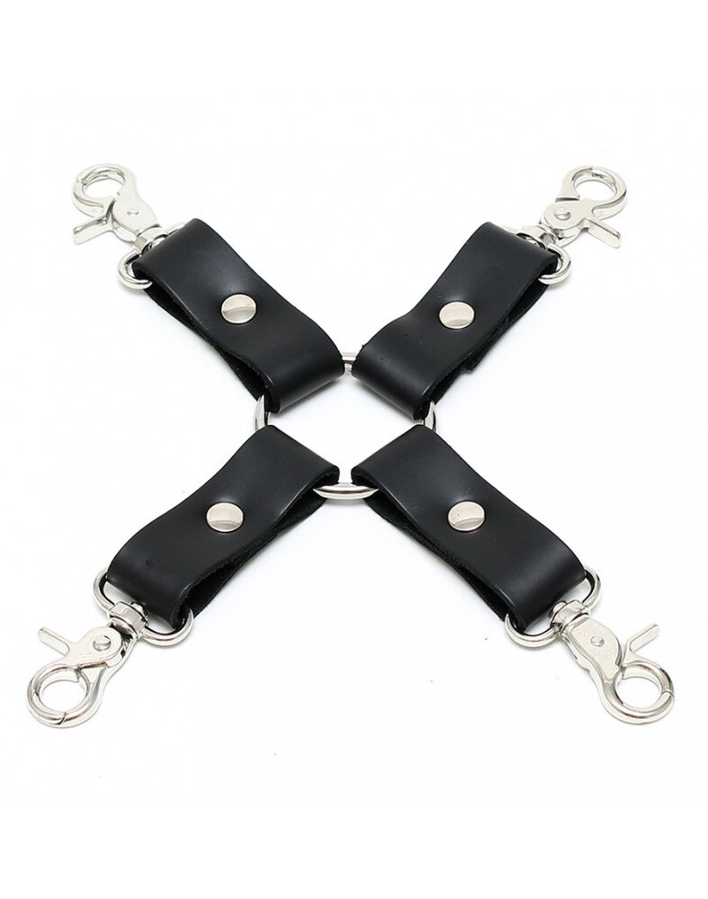 Rimba Bondage Play Rimba Hogtie – 2 ou 4 crochets | Cuir et métal pour un contrôle puissant