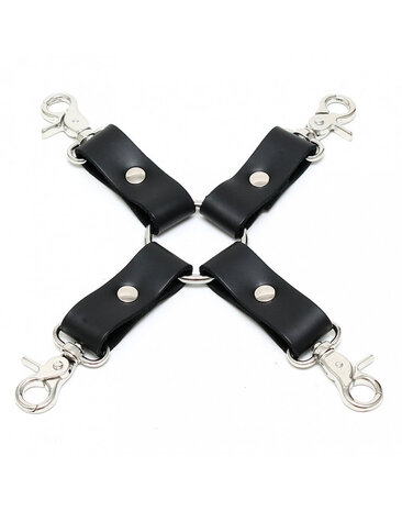 Rimba Bondage Play Rimba Hogtie – 2 ou 4 crochets | Cuir et métal pour un contrôle puissant