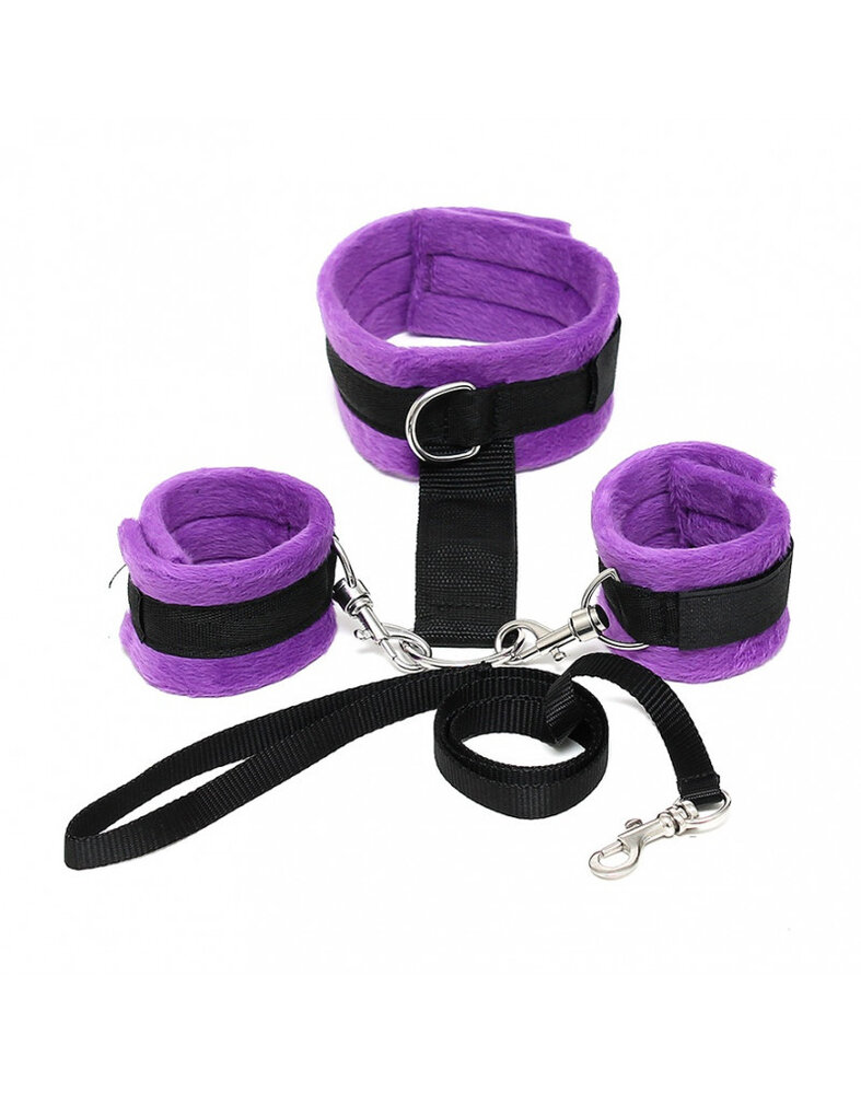 Rimba Bondage Play Rimba - Soft Collar to Wrist Cuff Set