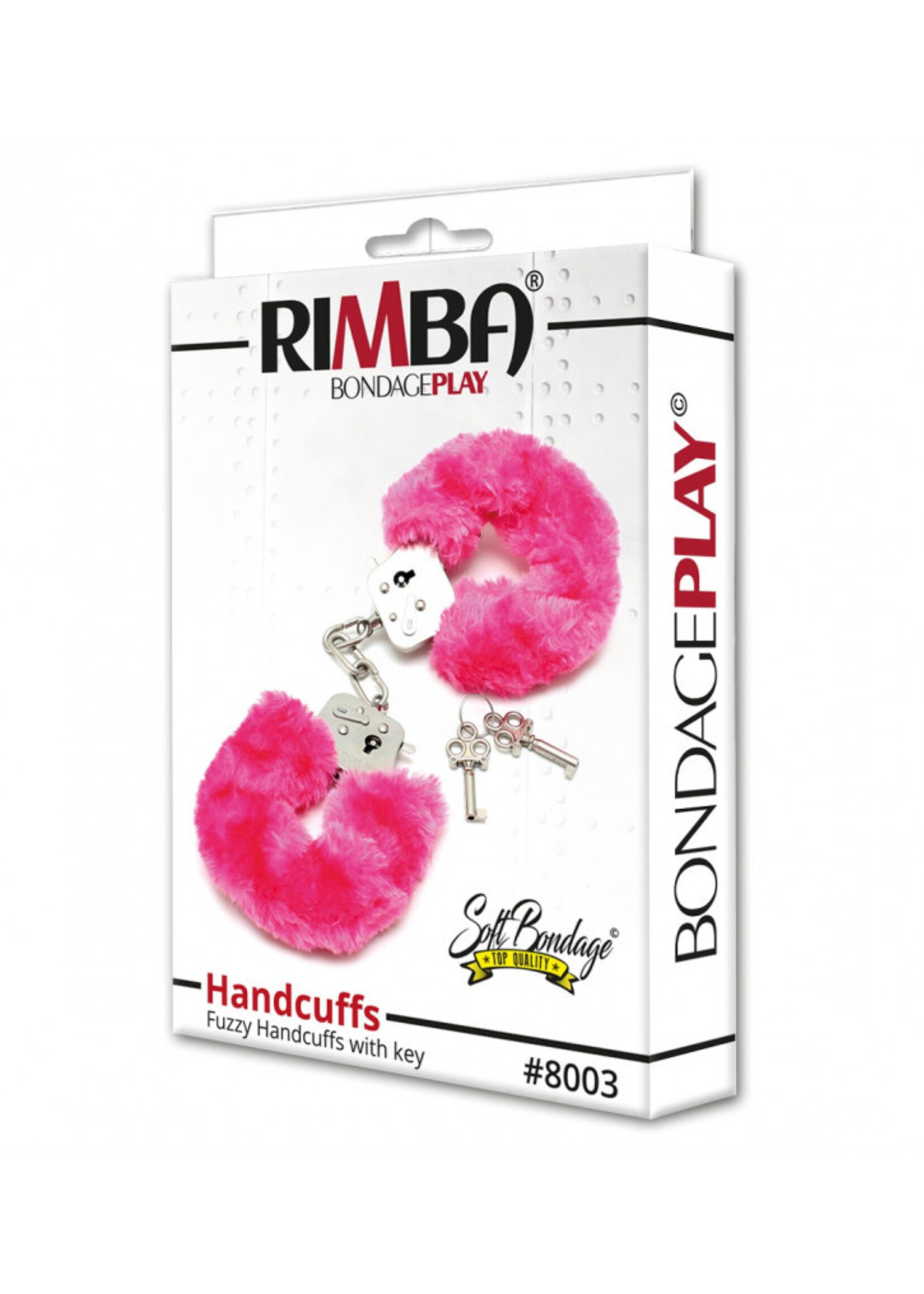 Rimba Bondage Play Politiehandboeien met zachte vacht | In geschenkverpakking – 5 kleuren