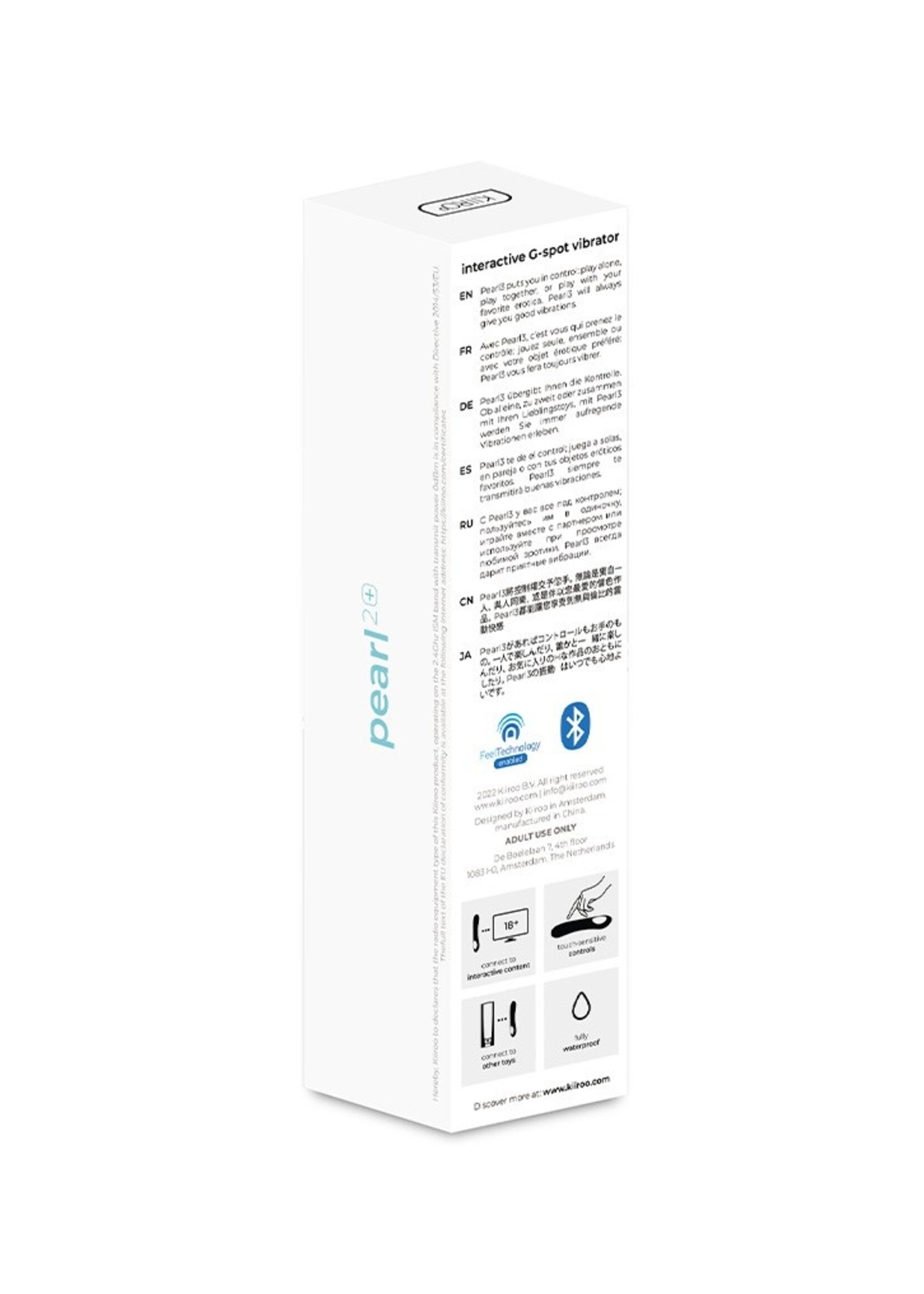 Kiiroo Pearl 2+ Vibrateur Point G Turquoise – Expérience de Plaisir Interactive
