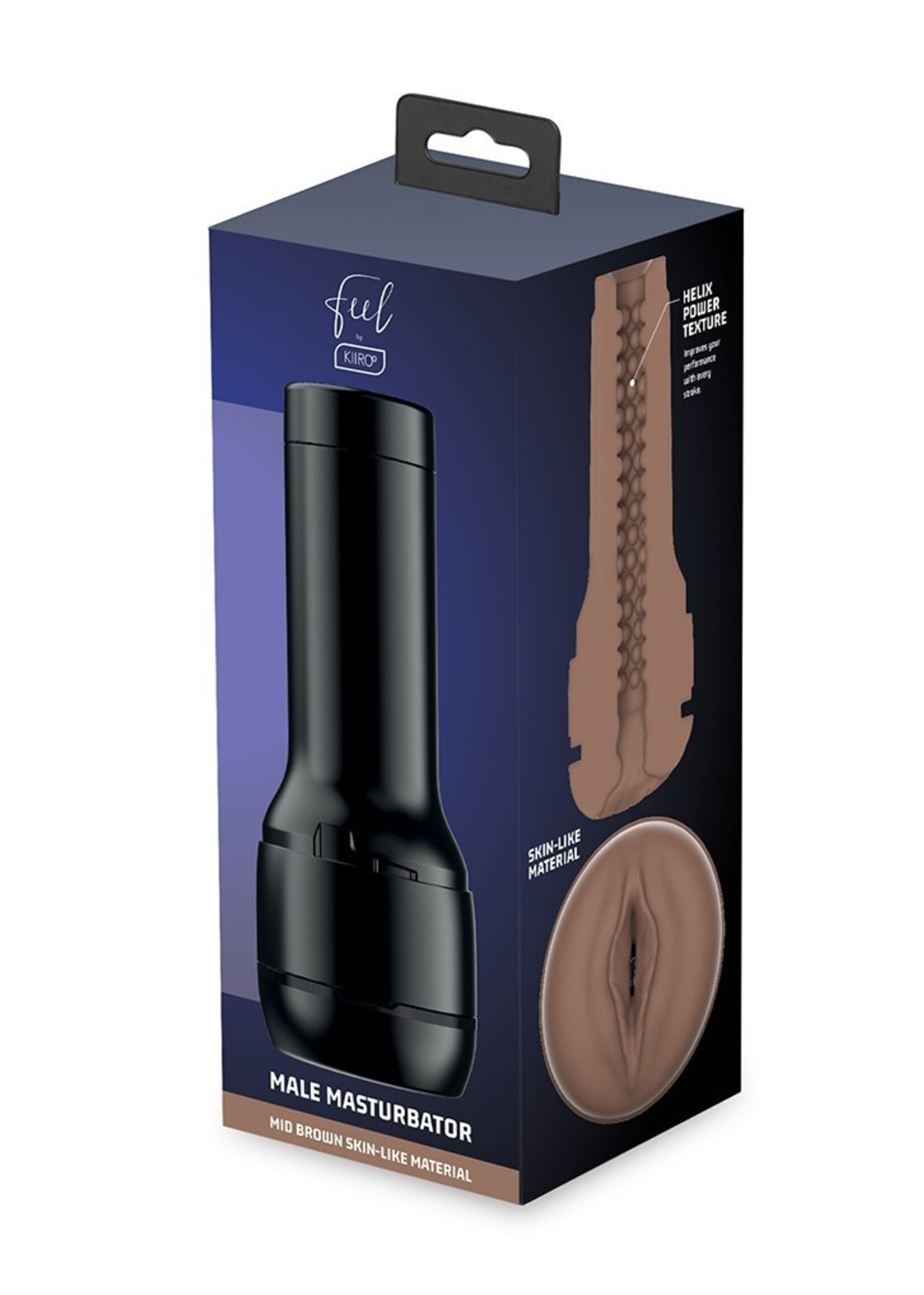 Kiiroo Feel Stroker Mittelbraun – Taschenmuschi