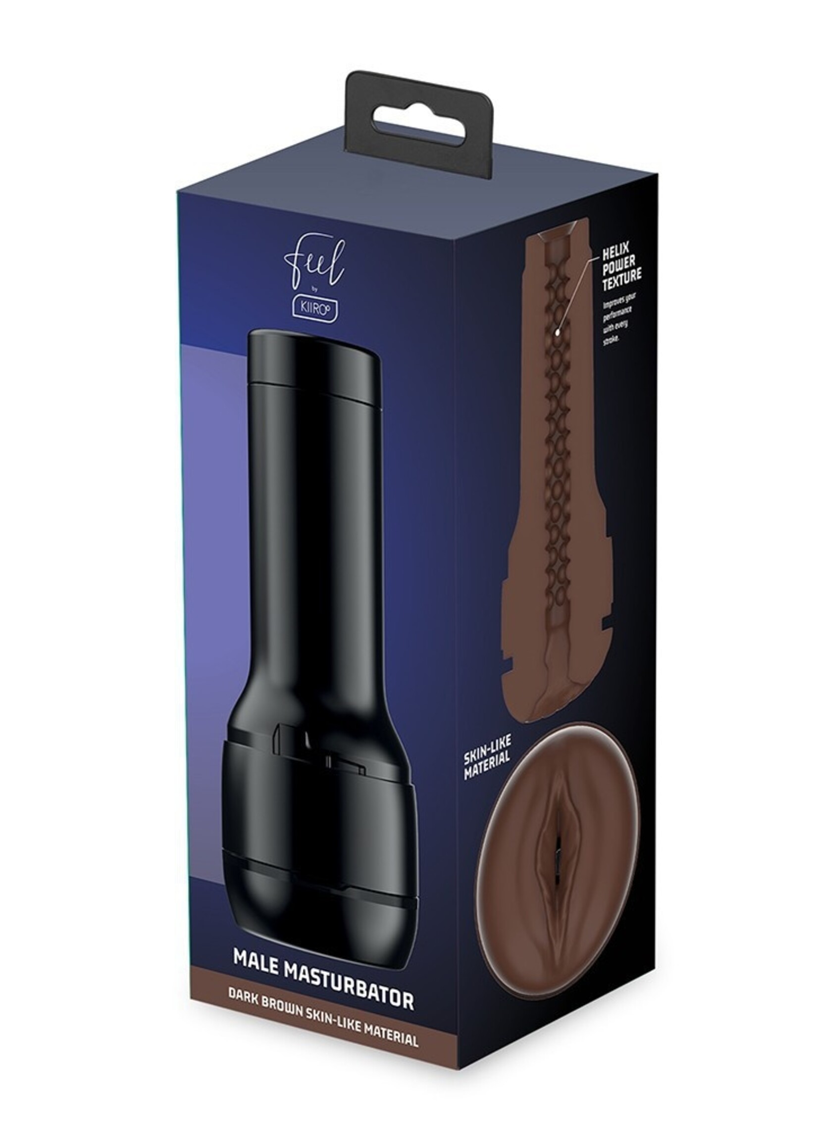 Kiiroo Feel Stroker Dunkelbraun – Taschenmuschi