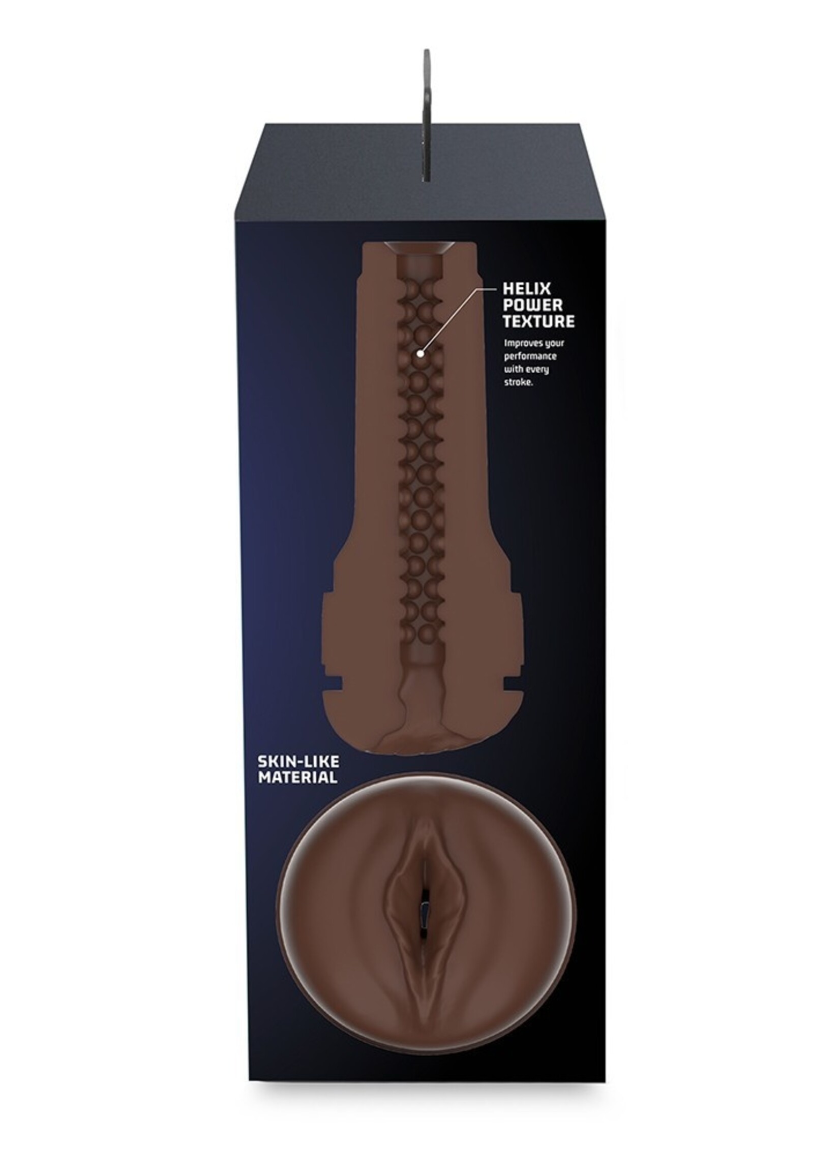 Kiiroo Feel Stroker Dunkelbraun – Taschenmuschi