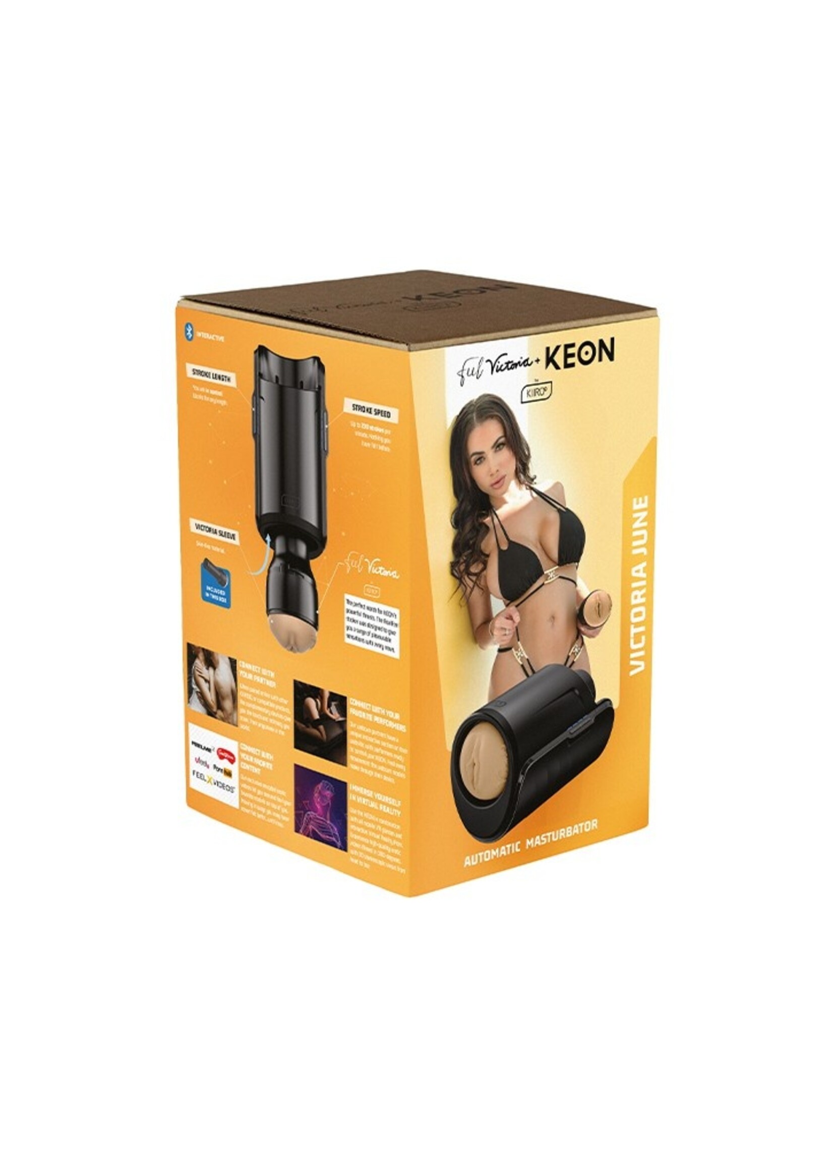Kiiroo Ensemble Combo Kiiroo Keon avec Feel Victoria June – Plaisir interactif au plus haut niveau