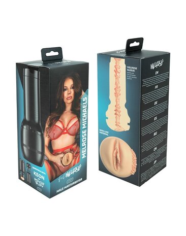 KIIROO KIIROO FeelStar Stroker – Manchon Interactif Réaliste MelRose Michaels pour un Plaisir Synchronisé