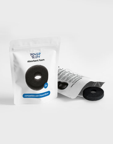 Kiiroo PowerBlow Absorbent Foam 5-Pack – Noir