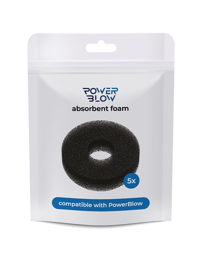 Kiiroo PowerBlow Absorbent Foam 5-Pack – Noir