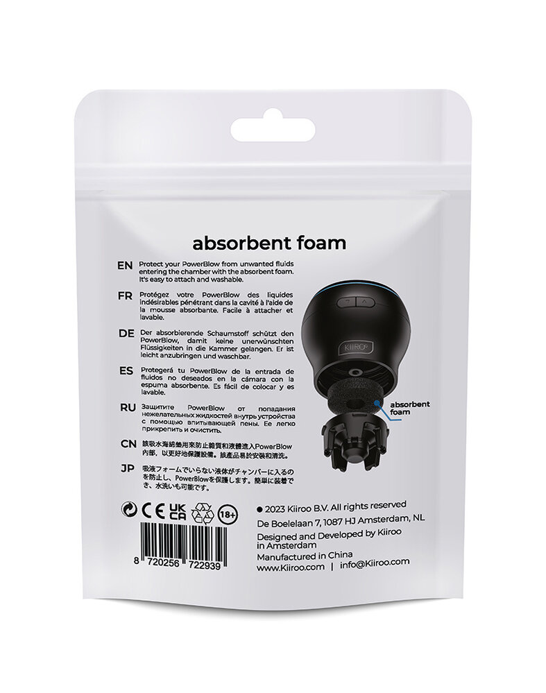 Kiiroo Powerblow Absorberend Schuim 5-pack – Masturbatieaccessoires