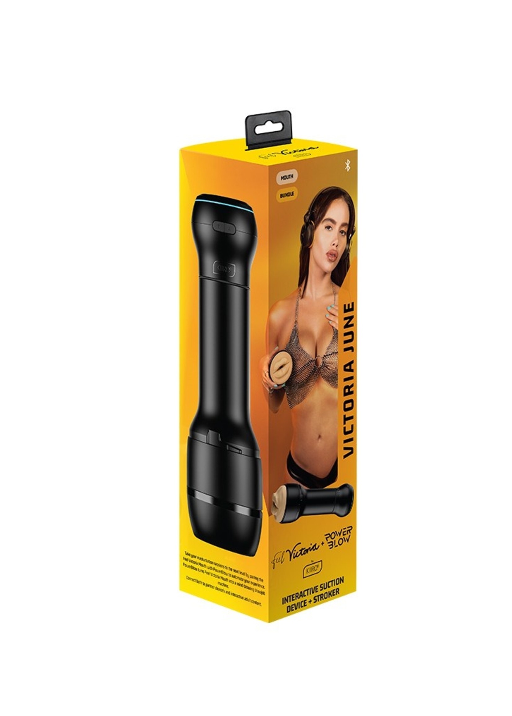 Kiiroo PowerBlow & FeelStar Victoria June Mouth Stroker – Set de Masturbation Interactif
