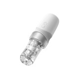 Sauce Extra Elektronische Masturbator met Witte Sauce Sleeve - Wit