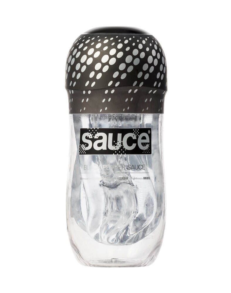 Sauce Sauce - Black Pepper Sauce Cup - Masturbator-Hülle - Transparent Sauce Sauce - Black Pepper Sauce Cup - Masturbator-Hülle - Transparent