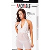 Amorable by Rimba Minikleid mit G-String - One Size - Weiß