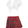 Amorable by Rimba Uniforme Scolaire - Rouge / Blanc