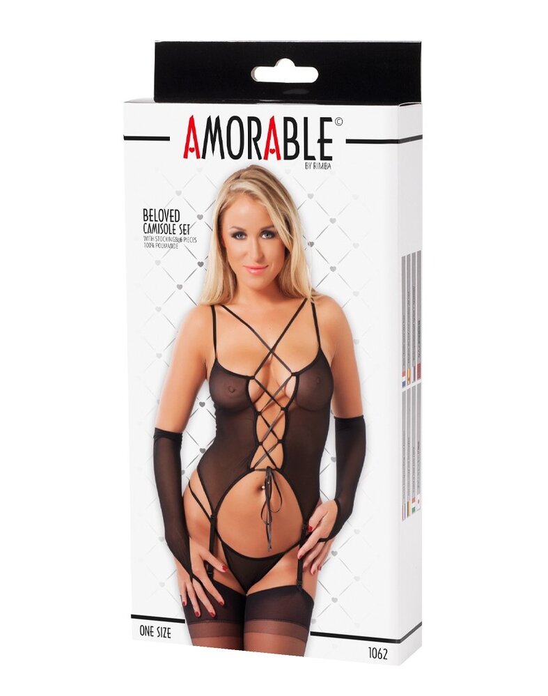 Amorable by Rimba Amorable by Rimba - Ensemble Camisole (6 pièces) - Talle unique - Noir