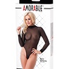 Amorable by Rimba Transparante body stocking - One Size - Zwart