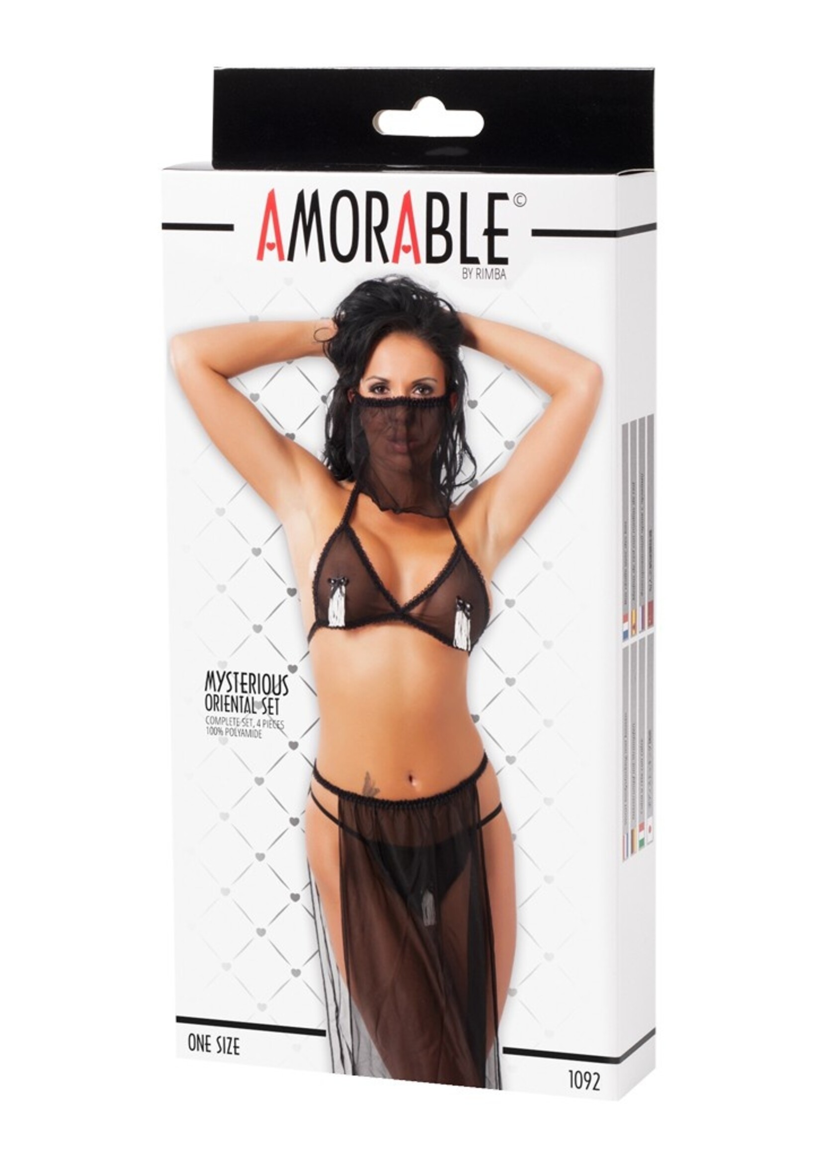 Amorable by Rimba Bauchtänzerin Set (4-teilig) - One Size - Schwarz