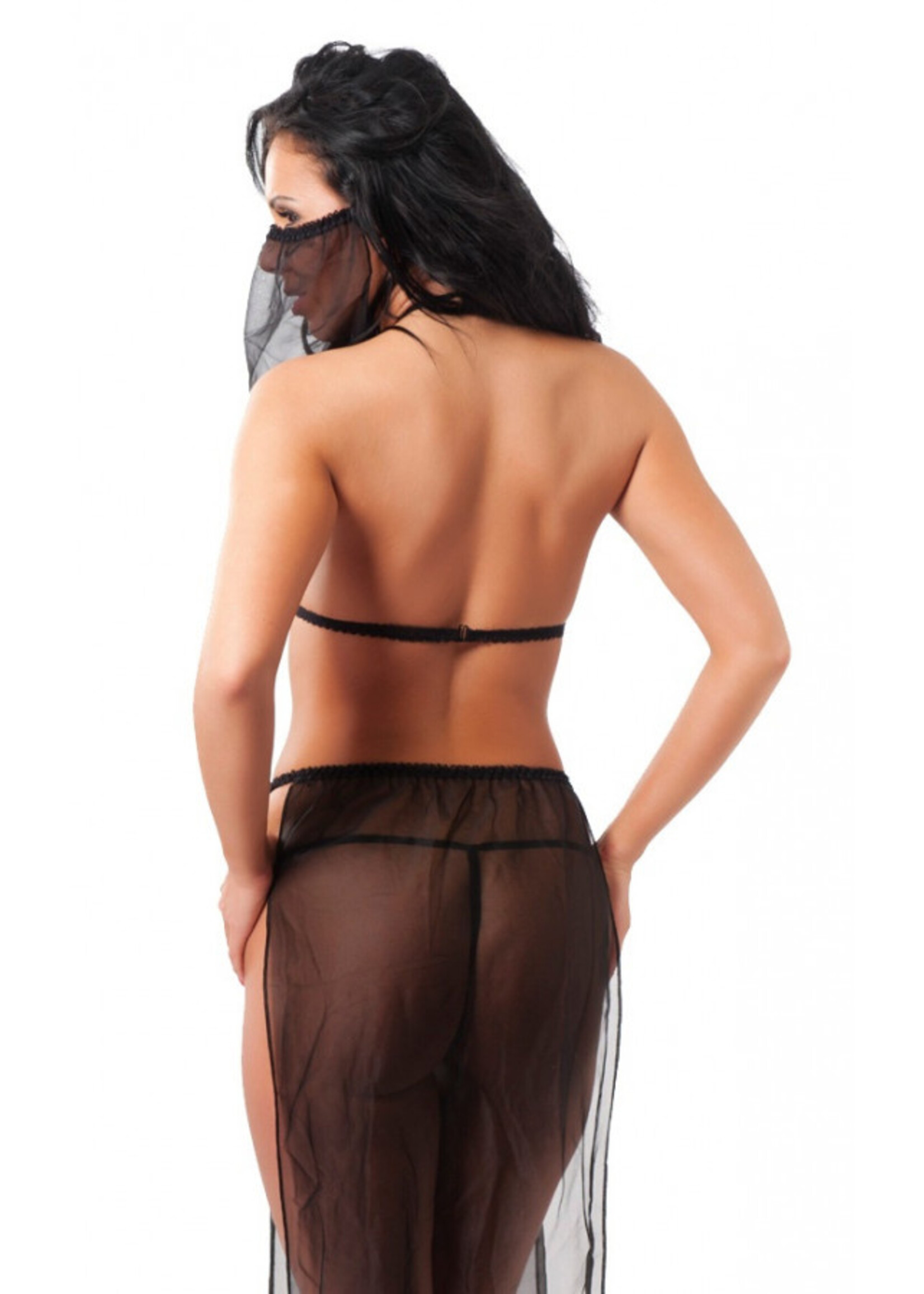 Amorable by Rimba Bauchtänzerin Set (4-teilig) - One Size - Schwarz