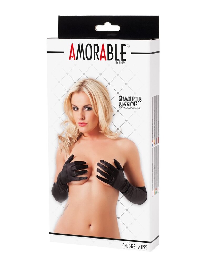 Amorable by Rimba Amorable by Rimba - Long Gloves - One Size - Black