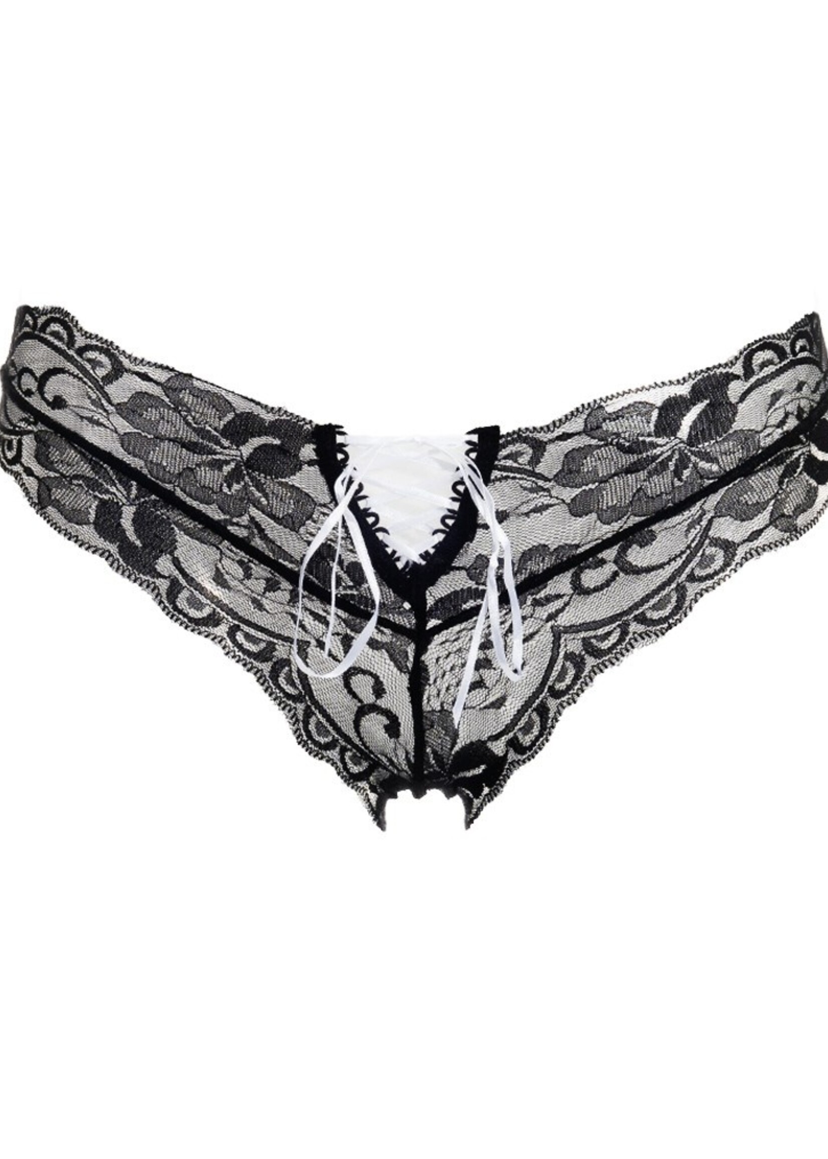 Amorable by Rimba Slips - One Size - Zwart/Wit