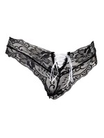 Amorable by Rimba Slip - One Size - Zwart / Wit