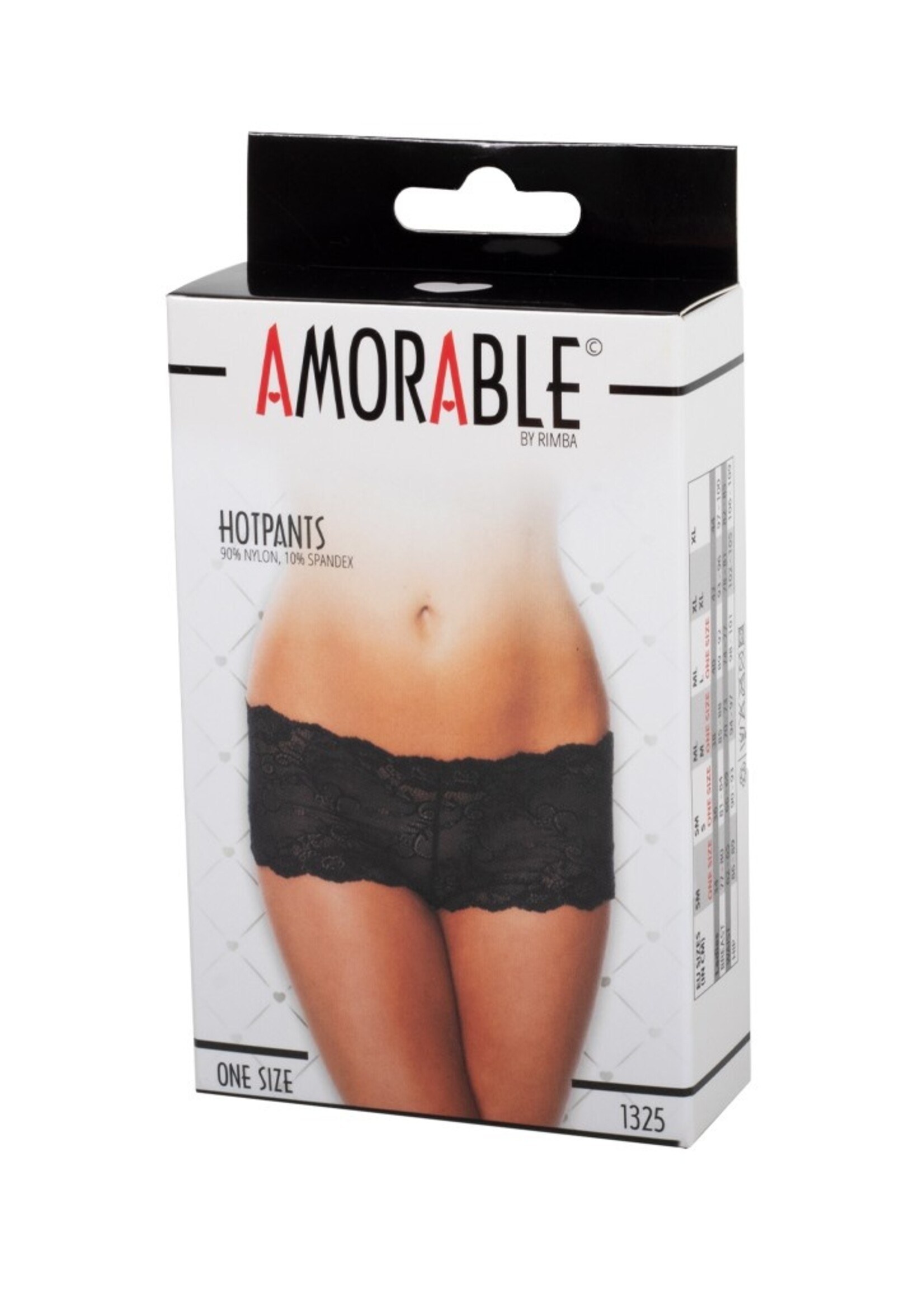 Amorable by Rimba Hot Pants - Talle unique - Noir