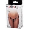 Amorable by Rimba G-String - One Size - Schwarz