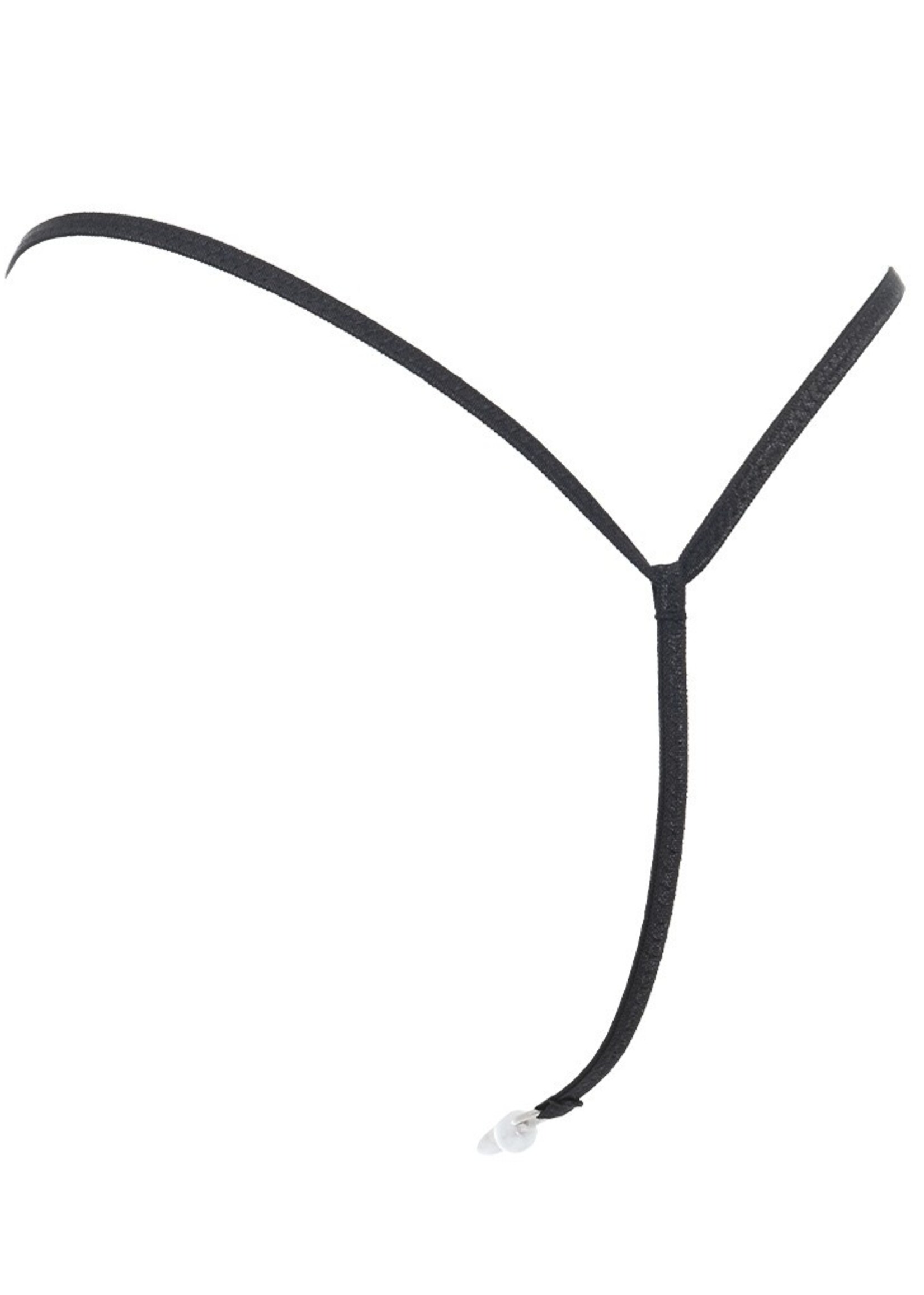 Amorable by Rimba String avec perles - Talle unique - Noir