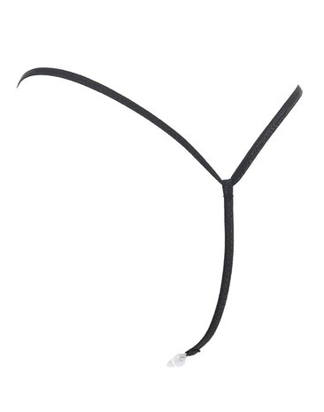 Amorable by Rimba Amorable by Rimba - G-String mit Perlen - One Size - Schwarz