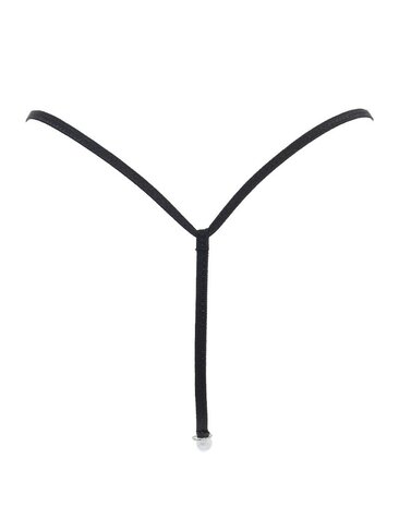 Amorable by Rimba Amorable by Rimba - G-String mit Perlen - One Size - Schwarz