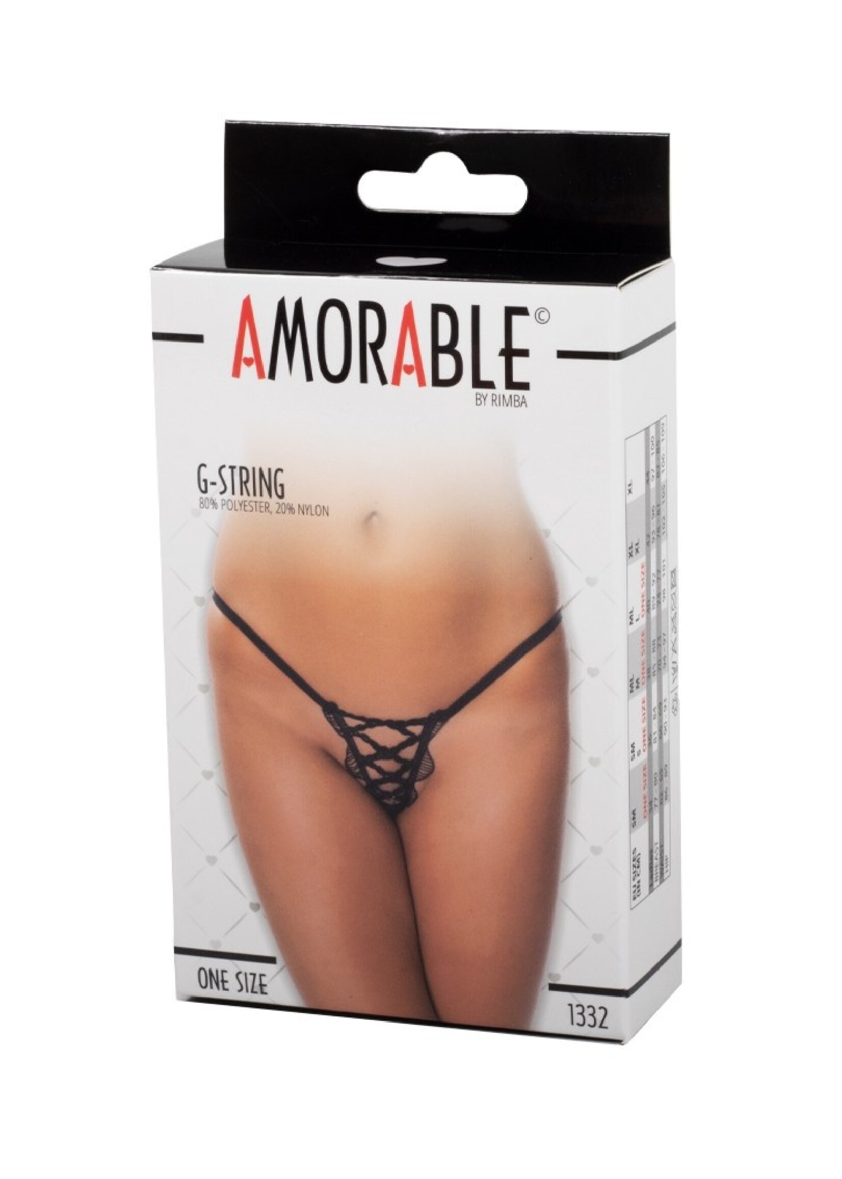 Amorable by Rimba String - Talle unique - Noir