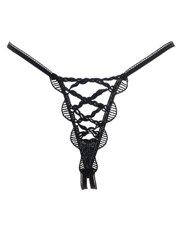 Amorable by Rimba G-String - One Size - Schwarz