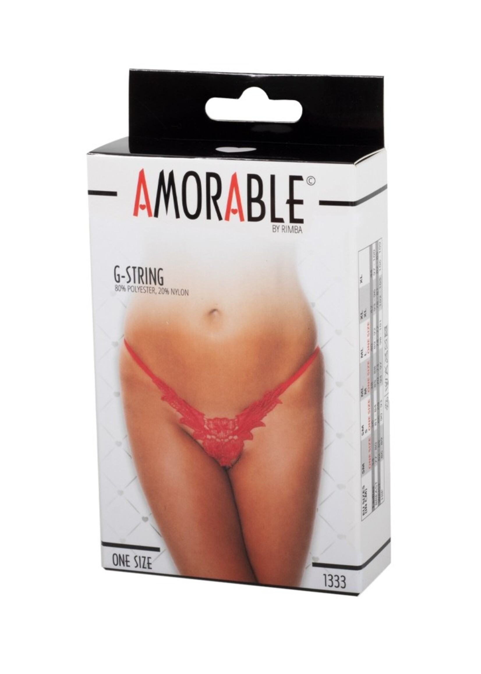 Amorable by Rimba Stringtanga - One Size - Rood