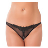 Amorable by Rimba Amorable by Rimba - Open String with Pearls - One Size - Black Amorable by Rimba Amorable by Rimba - Open String with Pearls - One Size - Black