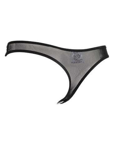 Amorable by Rimba String ouverte avec des perles - Talle unique - Noir