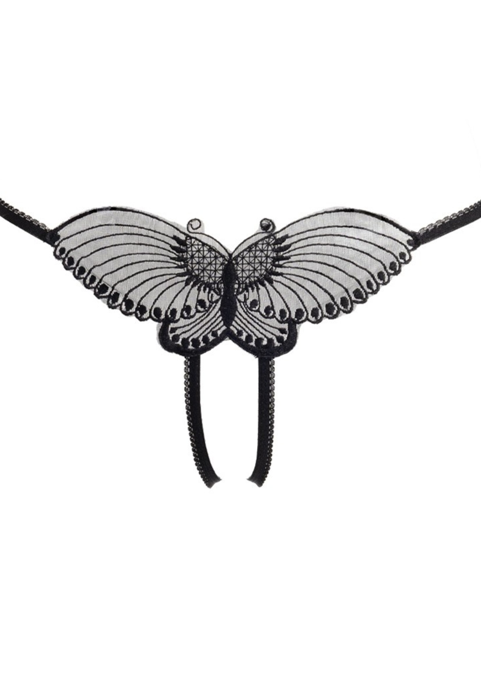 Amorable by Rimba Open koord - Eén maat - Zwart
