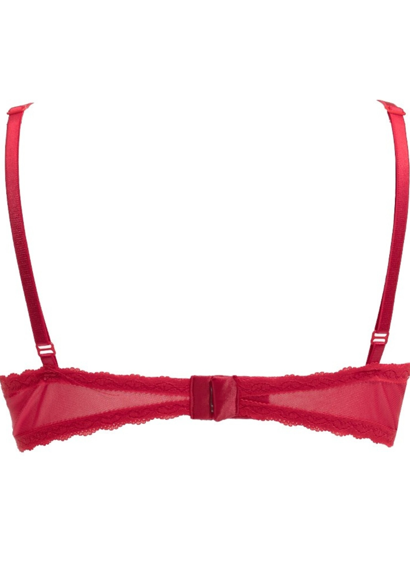 Amorable by Rimba BH met halve cup - Rood
