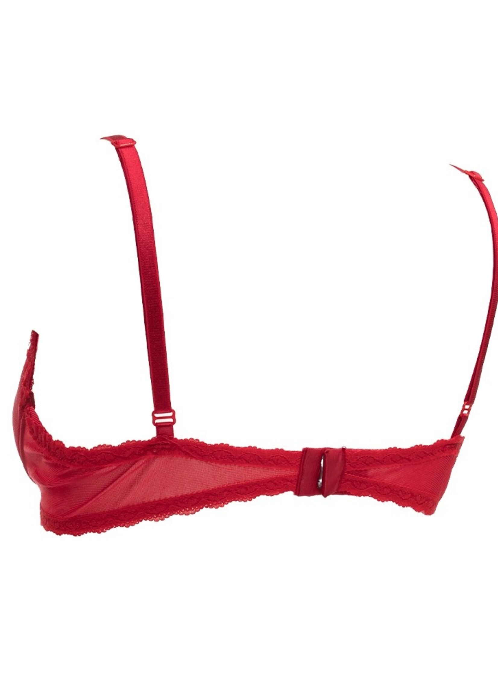 Amorable by Rimba BH met halve cup - Rood