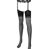 Amorable by Rimba Amorable by Rimba - Suspender Belt with Stockings - One Size - Black Amorable by Rimba Amorable by Rimba - Suspender Belt with Stockings - One Size - Black