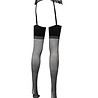 Amorable by Rimba Amorable by Rimba - Suspender Belt with Stockings - One Size - Black Amorable by Rimba Amorable by Rimba - Suspender Belt with Stockings - One Size - Black