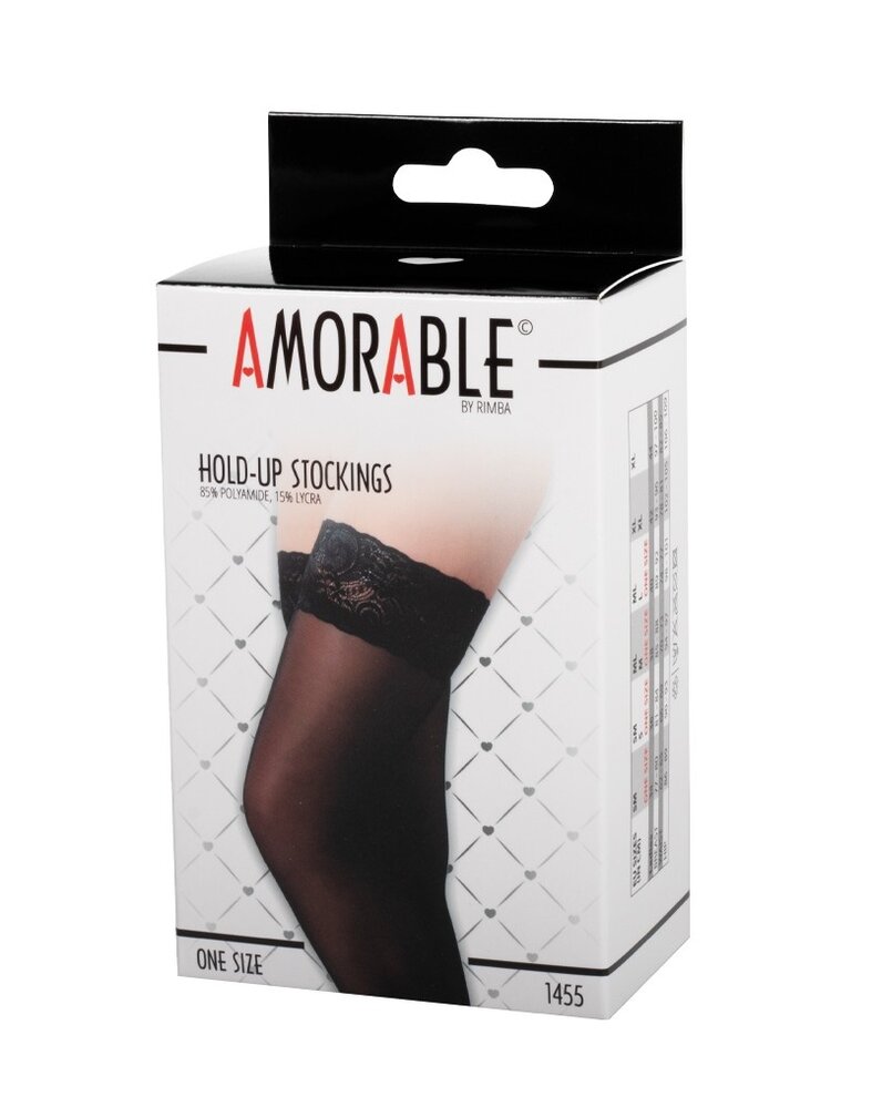 Amorable by Rimba Amorable by Rimba - Hold-Up Stockings - One Size Amorable by Rimba Amorable by Rimba - Hold-Up Stockings - One Size