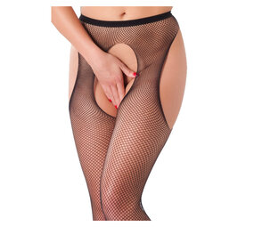 Amorable by Rimba Strumpfhose mit Hosenträger - One Size - Schwarz