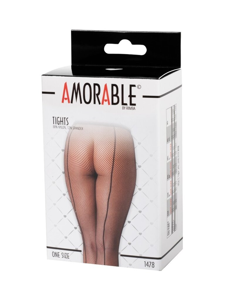 Amorable by Rimba Amorable by Rimba - Fishnet Tights - One Size - Black