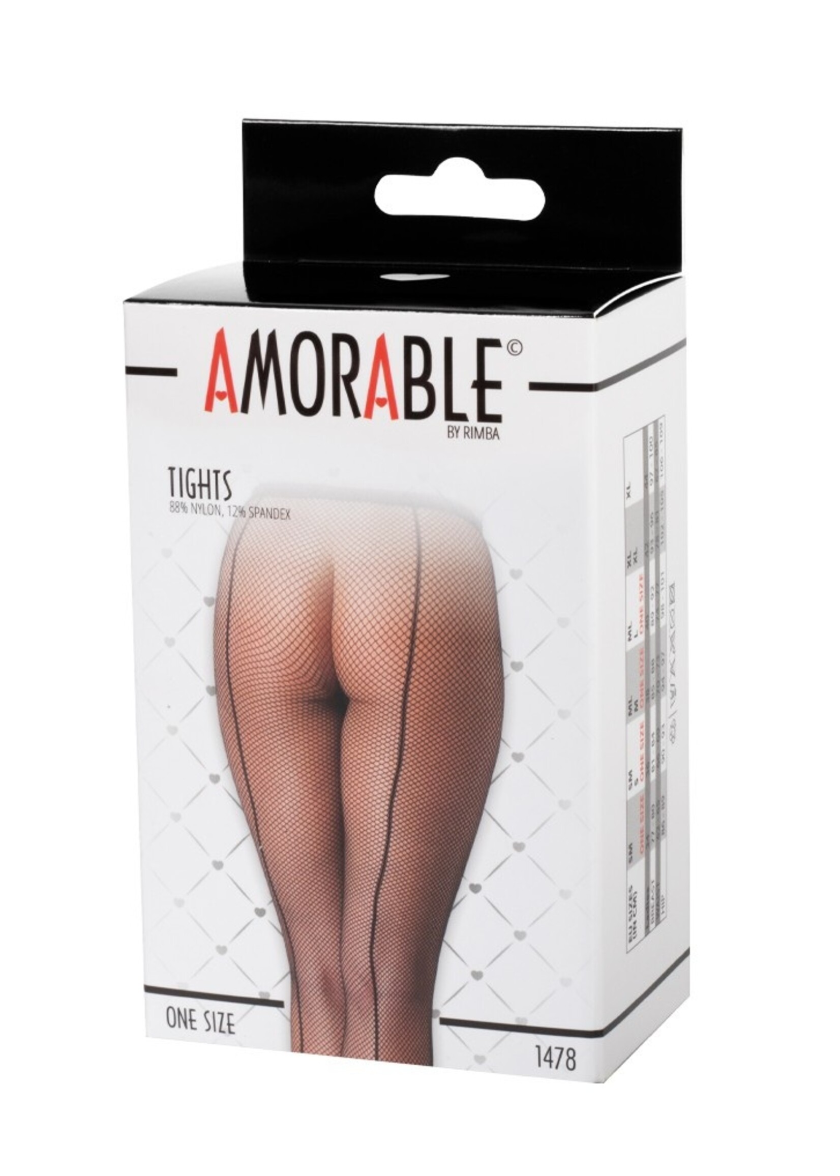 Amorable by Rimba Collants Résille - Talle unique - Noir