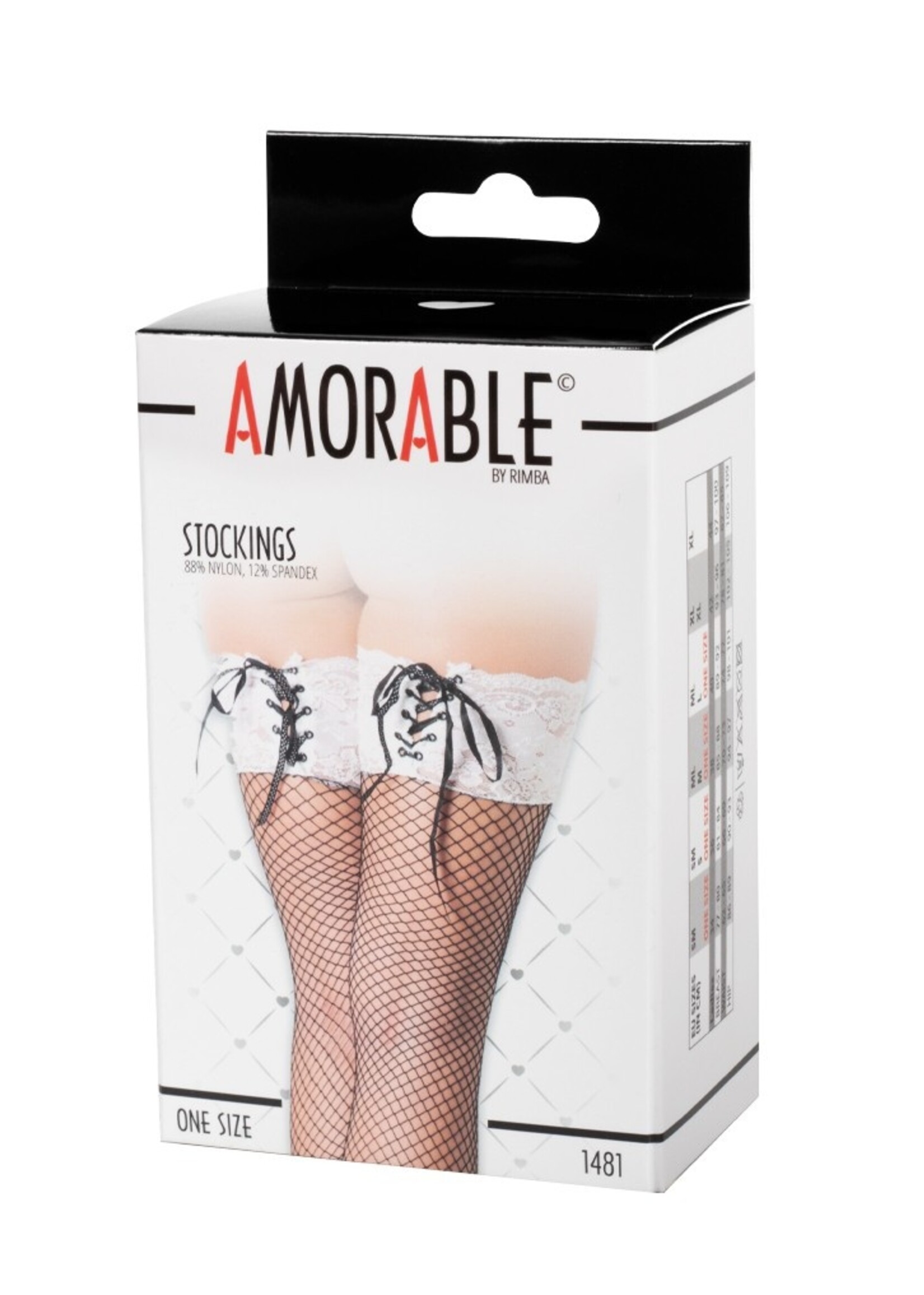 Amorable by Rimba Strümpfe - One Size - Schwarz / Weiß