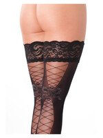 Amorable by Rimba Halterlose Strümpfe - One Size - Schwarz